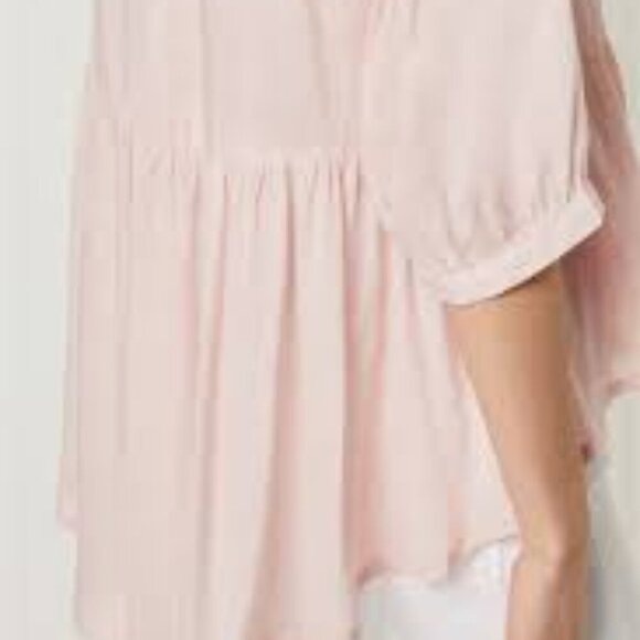 FRENCH CONNECTION Summer Slub Peplum Top - Picture 2 of 7